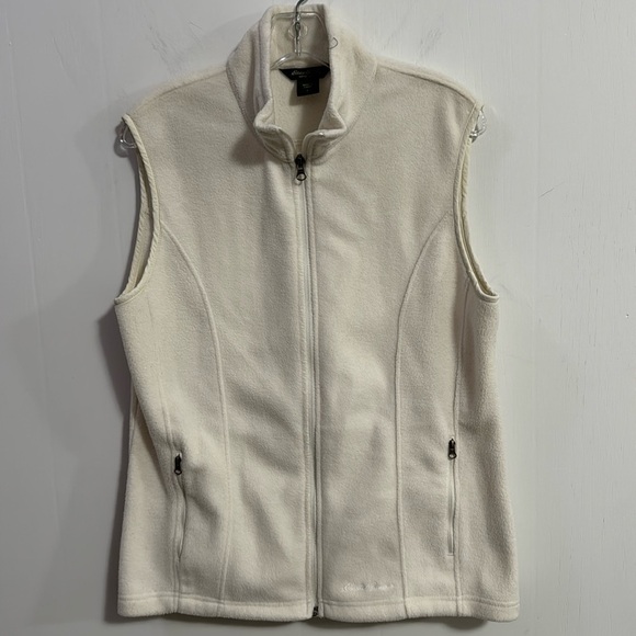 Eddie Bauer Fleece Vest Women’s Large white, very good condition - Picture 1 of 6